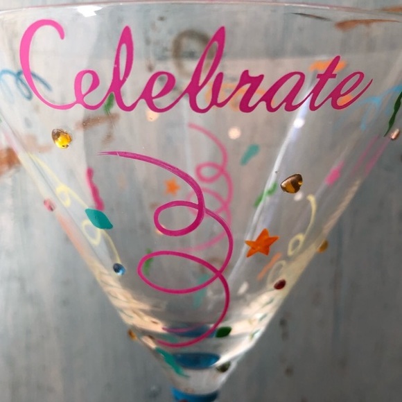 “Celebrate” with this cocktail glass for any special occasion! - Picture 7 of 7